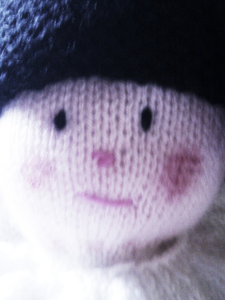 Sad little knit face