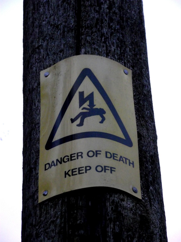 Danger of death keep off