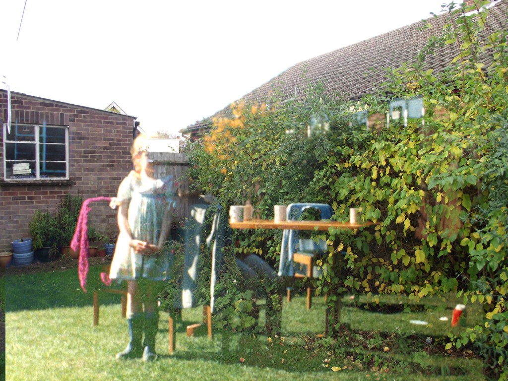 Freedom was dragging the dining room table into the garden